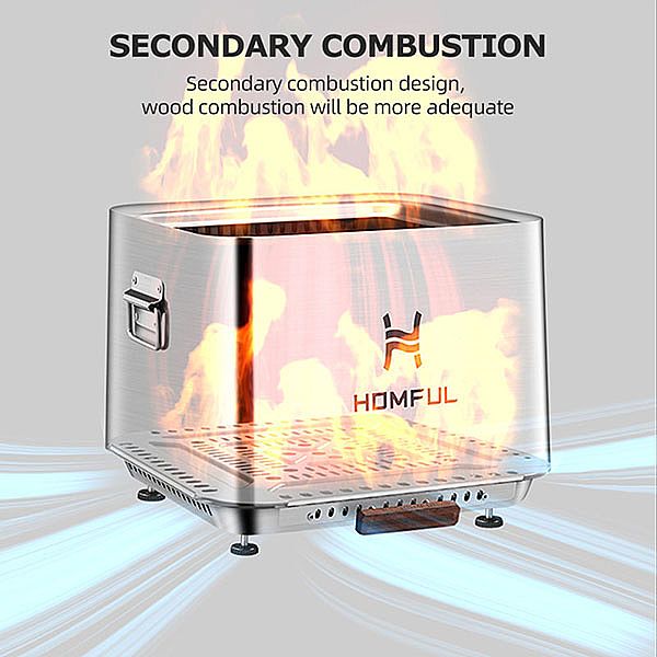 New Design Outdoor Portable Smokeless Fire Pit - 10H01P