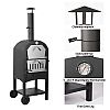 Large Wood-Fired Outdoor Pizza Oven - 11H01B