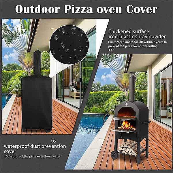 Large Wood-Fired Outdoor Pizza Oven - 11H01B