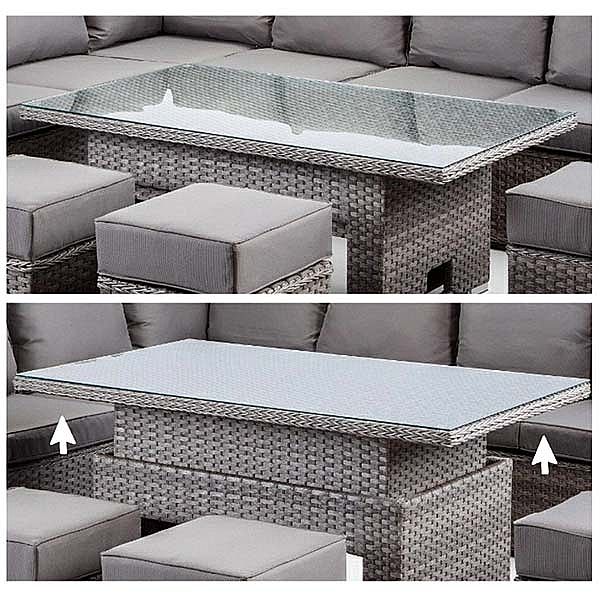 Willow Rattan Furniture Garden Sofa Set - 10C01B