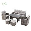 PE Rattan Furniture Outdoor Garden Combination Sofa Set - 10C01E