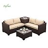 4 Pieces Garden Wicker Rattan Furniture Set - 10C01H