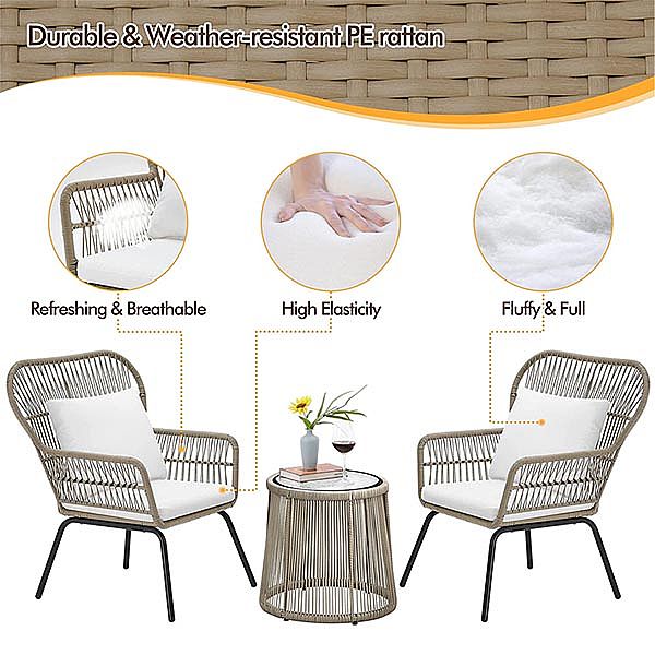 Luxury Modern Garden Rattan Furniture Set - 10C01O