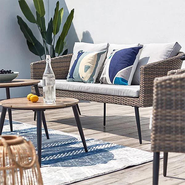 Modern Luxury French Style Rattan Garden Furniture Sofa - 10C01P