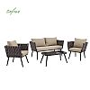 Luxury Design 4 Pieces Rattan Furniture Sofa Set - 10C01Q