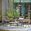 4 Seater Wicker Rattan Garden Furniture - 10C01S