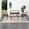 Rattan Outdoor Furniture 4 Seater Garden Sofa Set - 10C01T