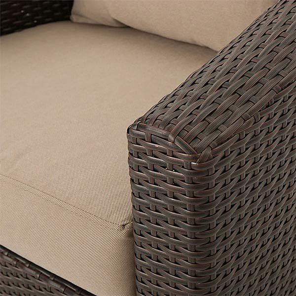 Outdoor Aluminum Frame Mixed Wicker Rattan Furniture Patio Set - 10C01U