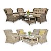 4 Pieces Rattan Outdoor Patio Furniture Garden Sofa Sets - 10C01W