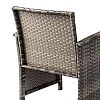 4 Pcs Modern Luxury PE Wicker Rattan Garden Furniture Sofa - 10C02B