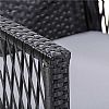4 Piece Wicker Rattan Furniture Sofa with Tempered Glass Desktop - 10C02C