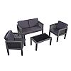 4 Piece Wicker Outdoor Garden Furniture - 10C02H