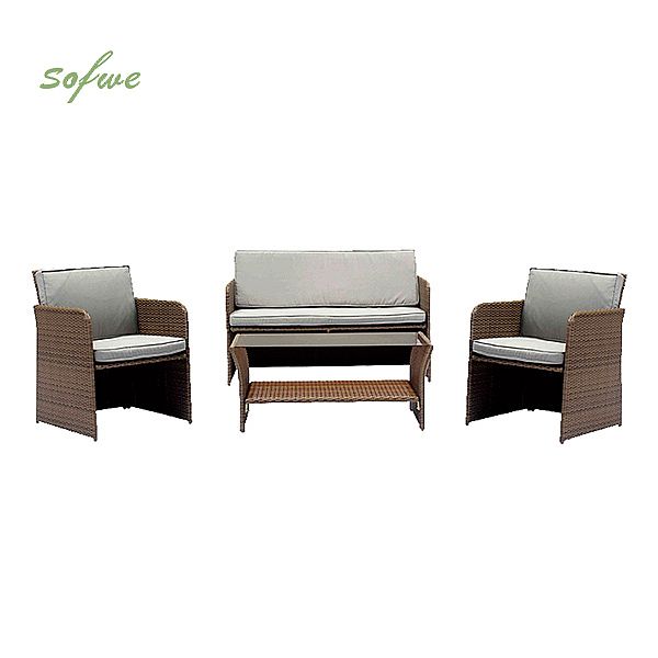 Wicker Rattan Outdoor Garden Furniture Set - 10C02I
