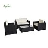 3 Pieces Patio Furniture Set Rattan Wicker Sofa - 10C02J