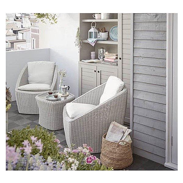 3 Piece Outdoor Bar Wicker Rattan Furniture Set - 10C02N