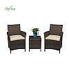 3 Piece Rattan Outdoor Garden Furniture Set Wicker Bar Table - 10C02S