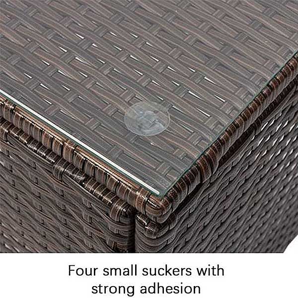 3 Piece Rattan Outdoor Garden Furniture Set Wicker Bar Table - 10C02S