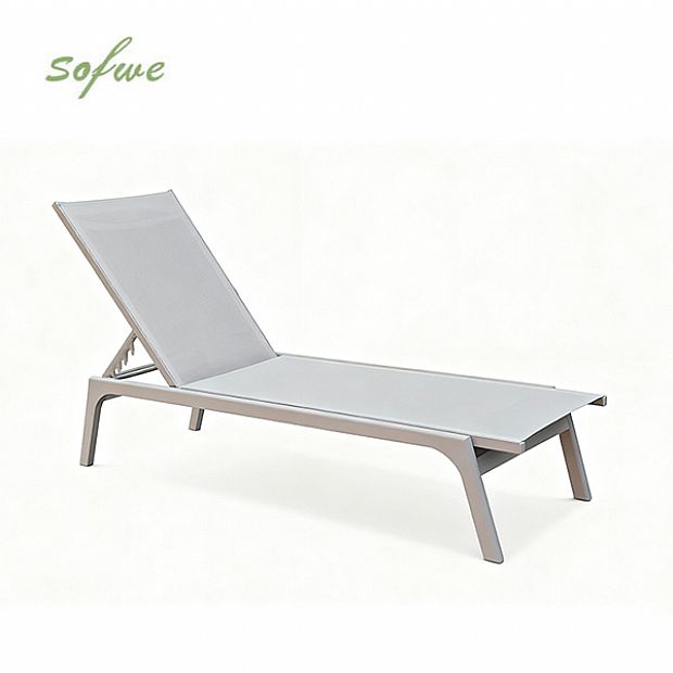 Aluminum Textilene Adjustable Lounge Chair - 11D14F