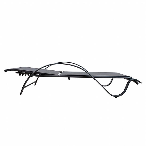 Aluminum Adjustable Lounge Chair with S-shape Armrest - 11D14I
