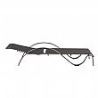 Iron Adjustable Lounge Chair with S-shape Armrest - 11D14J