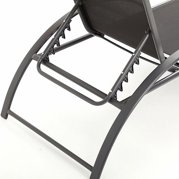 Iron Adjustable Lounge Chair with S-shape Armrest - 11D14J