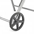 Aluminum Textilene Lounge Chair with Wheels and Pillow - 11D14K