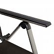 Aluminum Textilene Lounge Chair with Wheels and Pillow - 11D14K