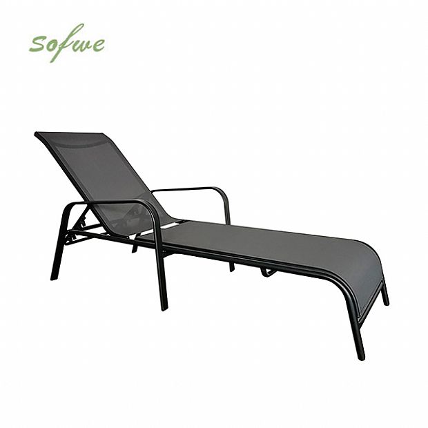 Iron Adjustable Lounge Chair - 11D14L