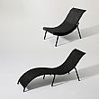 Iron S-shape Folding Lounge Chair - 11D14M