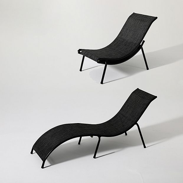 Iron S-shape Folding Lounge Chair - 11D14M