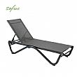 Outdoor Sun Lounger with W-Shaped Aluminum Base - 11D25B