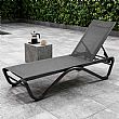 Outdoor Sun Lounger with W-Shaped Aluminum Base - 11D25B