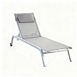 Aluminum Rolling Chaise Lounge Chair with Breathable Mesh Seat - 11D25C