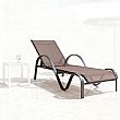 Outdoor Sun Lounger with Curved Armrests - 11D25E