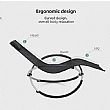 Wholesale Outdoor Rocking Sun Lounger with Adjustable Arch Metal Frame for Patio Poolside Furniture Supply - 11D25H