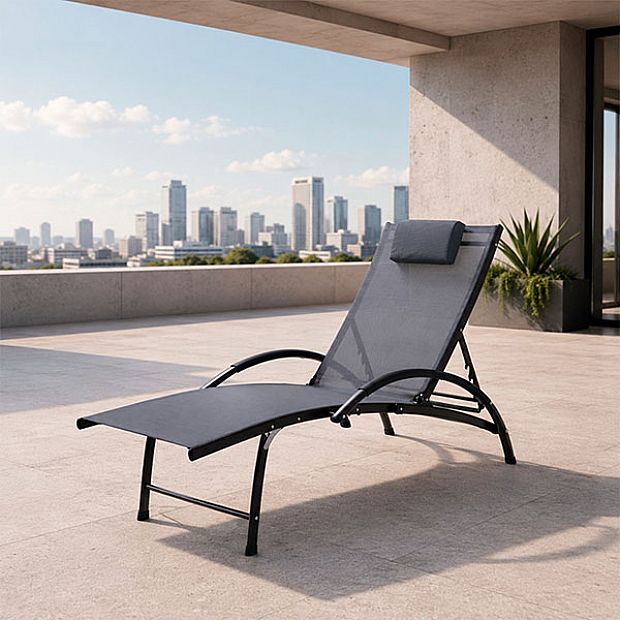 Wholesale Adjustable Outdoor Sun Lounger for Poolside Patio Furniture Supply - 11D25I