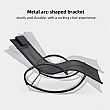 Wholesale Outdoor Rocking Sun Lounger with Ergonomic Curved Mesh Seat for Poolside Patio Furniture Supply - 11D25J