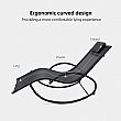 Wholesale Outdoor Rocking Sun Lounger with Ergonomic Curved Mesh Seat for Poolside Patio Furniture Supply - 11D25J
