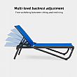 Wholesale Adjustable Outdoor Sun Lounger with PVC Coated Breathable Mesh Fabric Supply - 11D25L