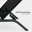 Wholesale Outdoor Sun Lounger Aluminum Curved Frame PVC Coated Mesh Adjustable Backrest Low Profile Patio Poolside - 11D25Q