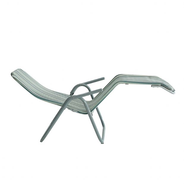 Steel Lounge Chair with Bend Armrest - 11D14A