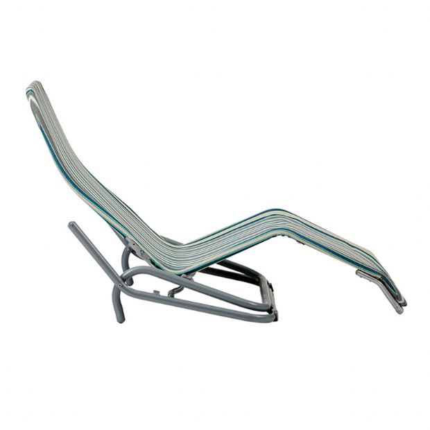 Steel Lounge Chair with Bend Armrest - 11D14A