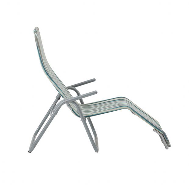 Steel Lounge Chair with Bend Armrest - 11D14A