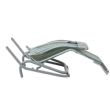 Steel Lounge Chair with Bend Armrest - 11D14A