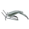 Steel Lounge Chair with Bend Armrest - 11D14A