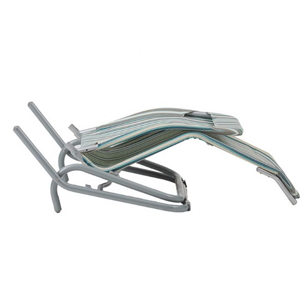 Steel Lounge Chair with Bend Armrest - 11D14A