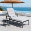 Aluminum Slat Adjustable Lounge Chair - 11D14C