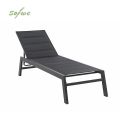 Aluminum Textilen Adjustable Lounge Chair with Cotton Inside - 11D14D