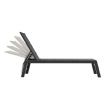 Aluminum Textilen Adjustable Lounge Chair with Cotton Inside - 11D14D