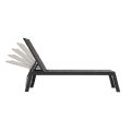Aluminum Textilen Adjustable Lounge Chair with Cotton Inside - 11D14D